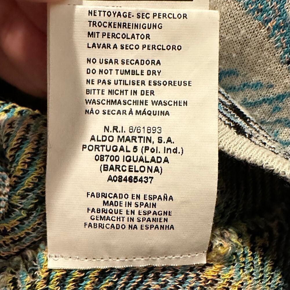 Aldomartins Jacquard Artisan Knit Statement Jacket US 10/EU 44 MadeinBarcelona - Picture 8 of 10